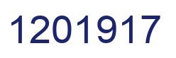 Number 1201917 blue image