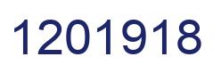 Number 1201918 blue image