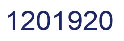 Number 1201920 blue image