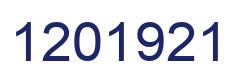 Number 1201921 blue image