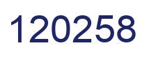Número 120258 imagen azul