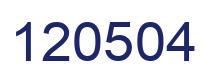 Número 120504 imagen azul