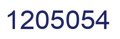 Número 1205054 imagen azul
