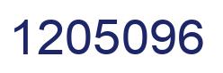 Number 1205096 blue image