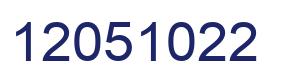 Número 12051022 imagen azul