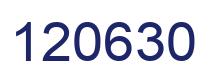 Number 120630 blue image