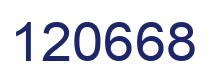 Number 120668 blue image