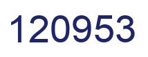 Número 120953 imagen azul
