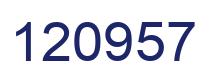 Número 120957 imagen azul