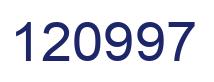 Número 120997 imagen azul