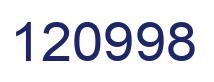 Número 120998 imagen azul