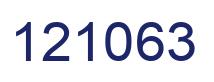 Number 121063 blue image