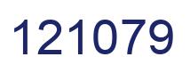 Number 121079 blue image