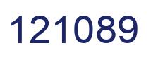 Number 121089 blue image