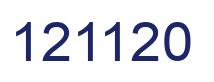 Number 121120 blue image
