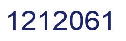 Number 1212061 blue image