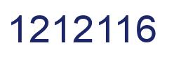 Number 1212116 blue image