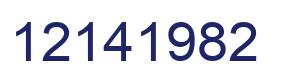 Número 12141982 imagen azul
