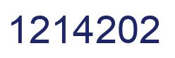 Number 1214202 blue image