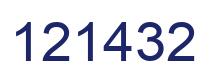 Número 121432 imagen azul