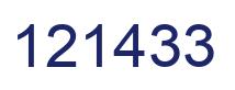 Número 121433 imagen azul
