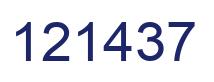 Número 121437 imagen azul