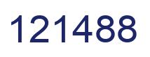 Number 121488 blue image