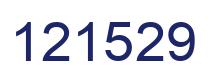Number 121529 blue image