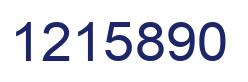 Number 1215890 blue image