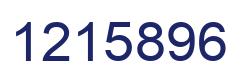 Número 1215896 imagen azul