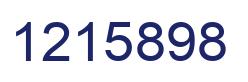 Number 1215898 blue image