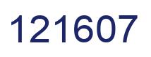 Number 121607 blue image