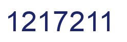 Number 1217211 blue image