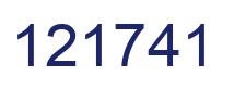 Número 121741 imagen azul