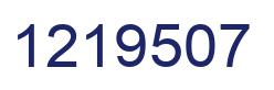 Number 1219507 blue image