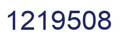 Number 1219508 blue image
