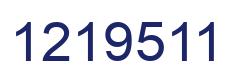 Number 1219511 blue image