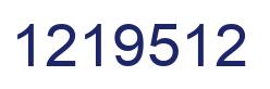 Número 1219512 imagen azul