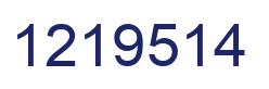 Number 1219514 blue image