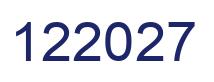 Number 122027 blue image