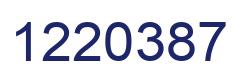 Number 1220387 blue image