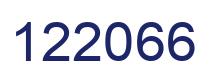 Number 122066 blue image