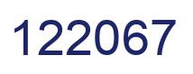 Number 122067 blue image