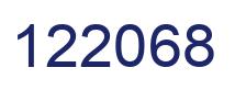 Number 122068 blue image