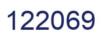 Number 122069 blue image