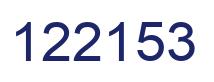 Number 122153 blue image