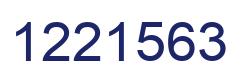 Número 1221563 imagen azul