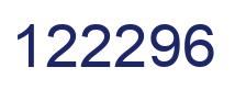 Number 122296 blue image
