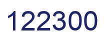 Número 122300 imagen azul