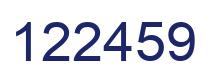 Number 122459 blue image